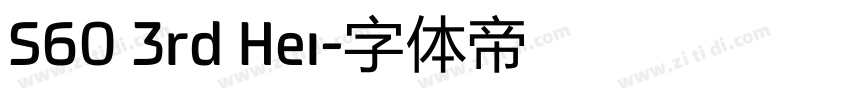 S60 3rd Hei字体转换